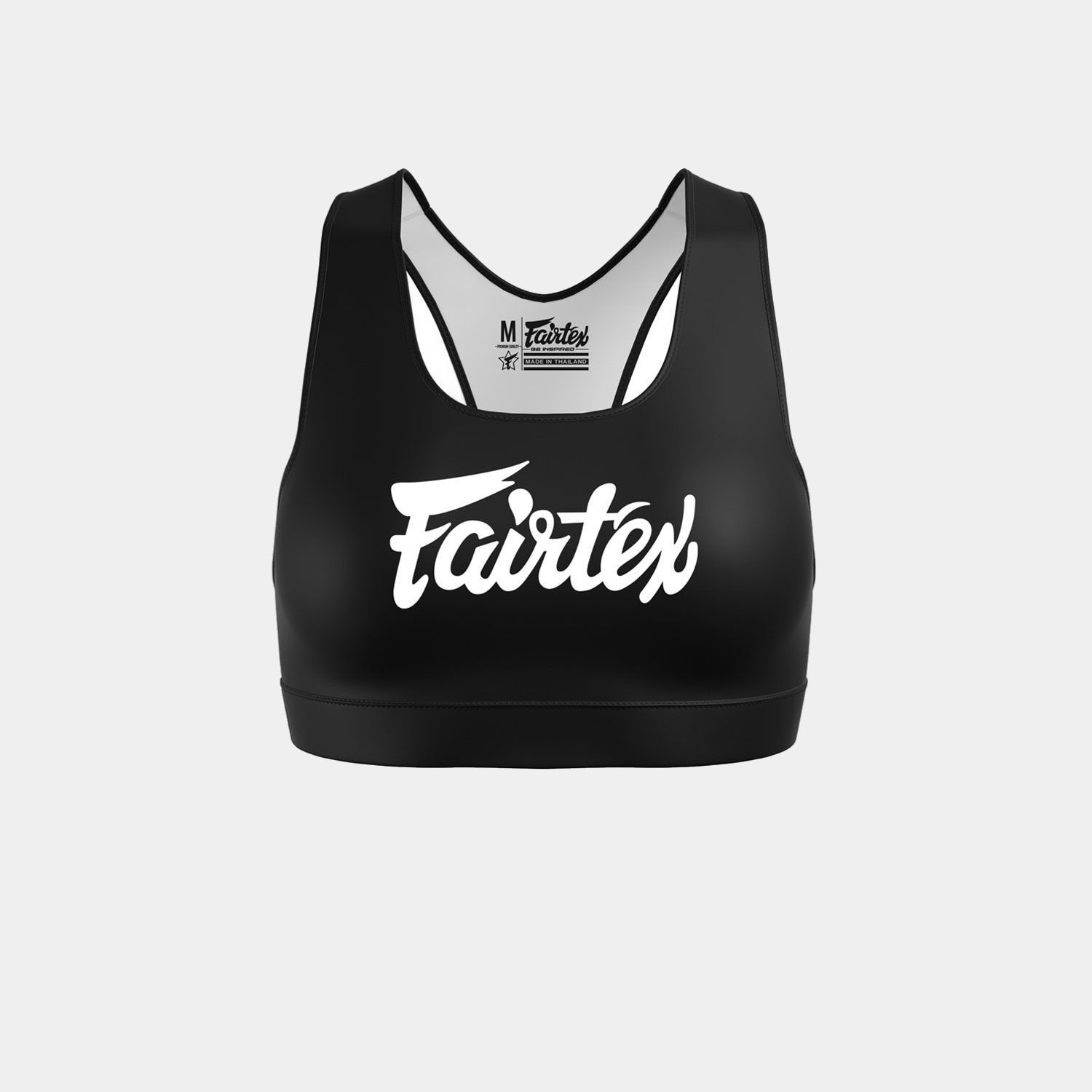 Fairtex SB1 Classic Black & White Sports Bra