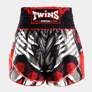 Twins TBS55-DE Demon Black & Red Muay Thai Shorts
