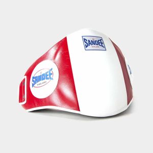 Sandee Red & White Velcro Belly Pad